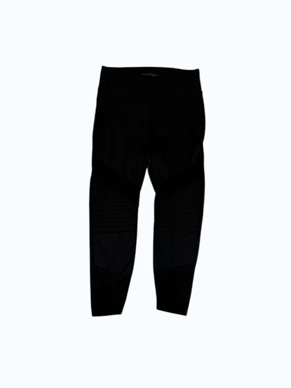 Nanette Lepore Black Moto Leggings Size XL/TG Stretch Athleisure.